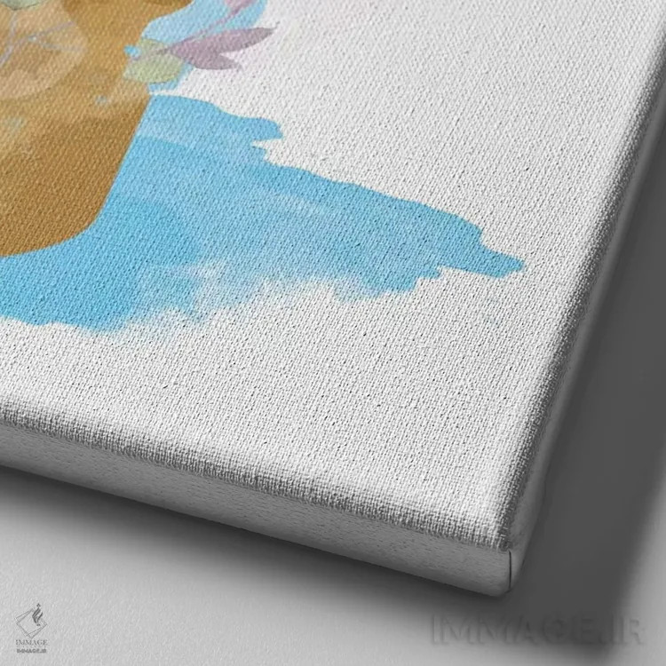 تابلو تماشا از پشت شیشه اثر فایو بای فایو کالکتیو - نمای نزدیک بافت بوم