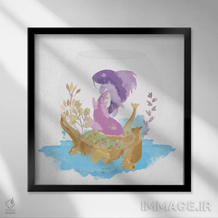 تابلو تماشا از پشت شیشه اثر فایو بای فایو کالکتیو - نمای قابدار مشکی