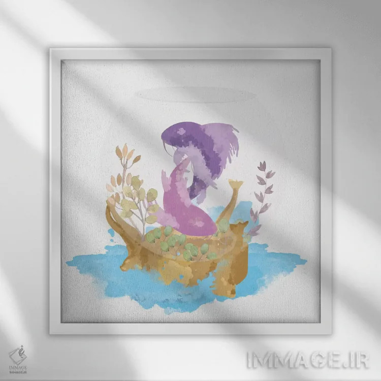 تابلو تماشا از پشت شیشه اثر فایو بای فایو کالکتیو - نمای قابدار سفید