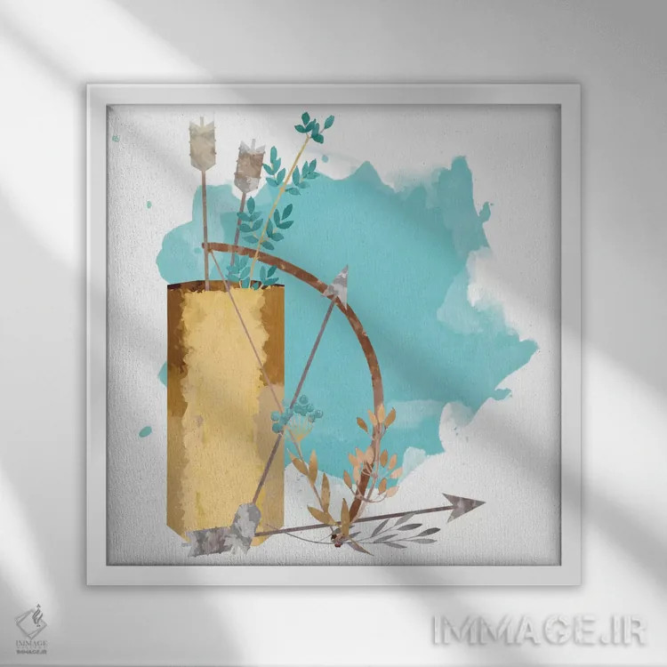 تابلو با احتیاط حمل شود اثر فایو بای فایو کالکتیو - نمای قابدار سفید