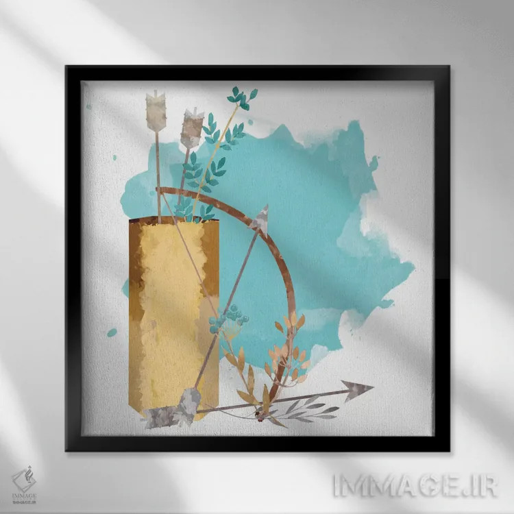 تابلو با احتیاط حمل شود اثر فایو بای فایو کالکتیو - نمای قابدار مشکی