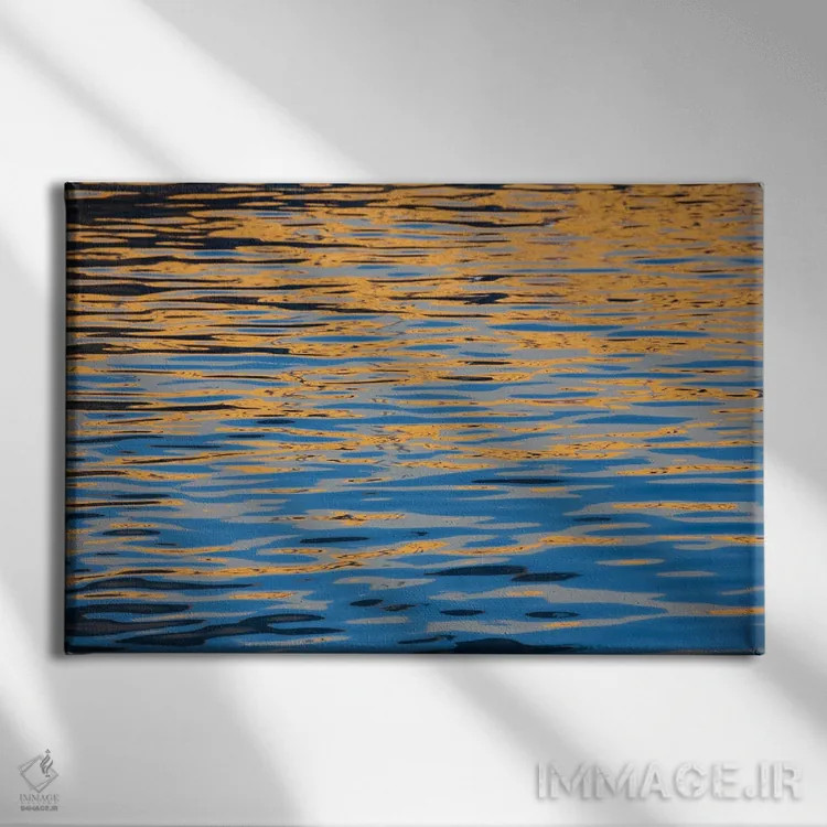 تابلو Canary Islands, Spain,نگاهی انتزاعی به بازتاب رنگهای غروب بر اقیانوس آرام، جزایر قناری، اسپانیا اثر دیوید فلیتهام - نمای روبهرو روی دیوار