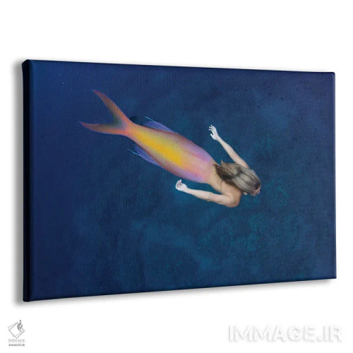 تابلو تصویر ترکیبی دیجیتالی: ماموتهای پشمالو همراه با مرجانها اثر دیوید فلیتهام - نمای پرسپکتیو محصول