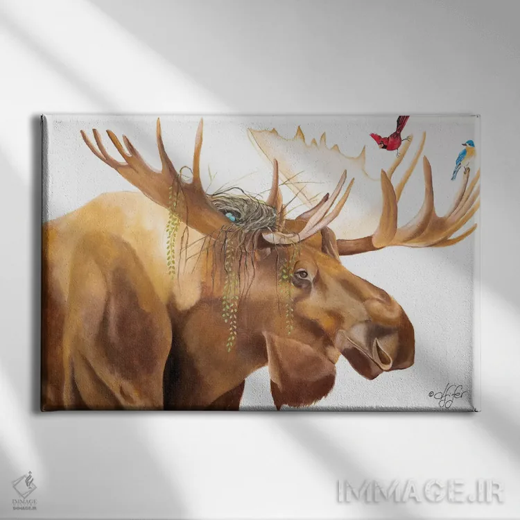 تابلو مفتخورها اثر دایان فیفر - نمای روبهرو روی دیوار