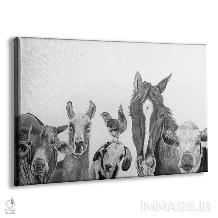 تابلو تیم مزرعه اثر دایان فیفر - نمای پرسپکتیو محصول