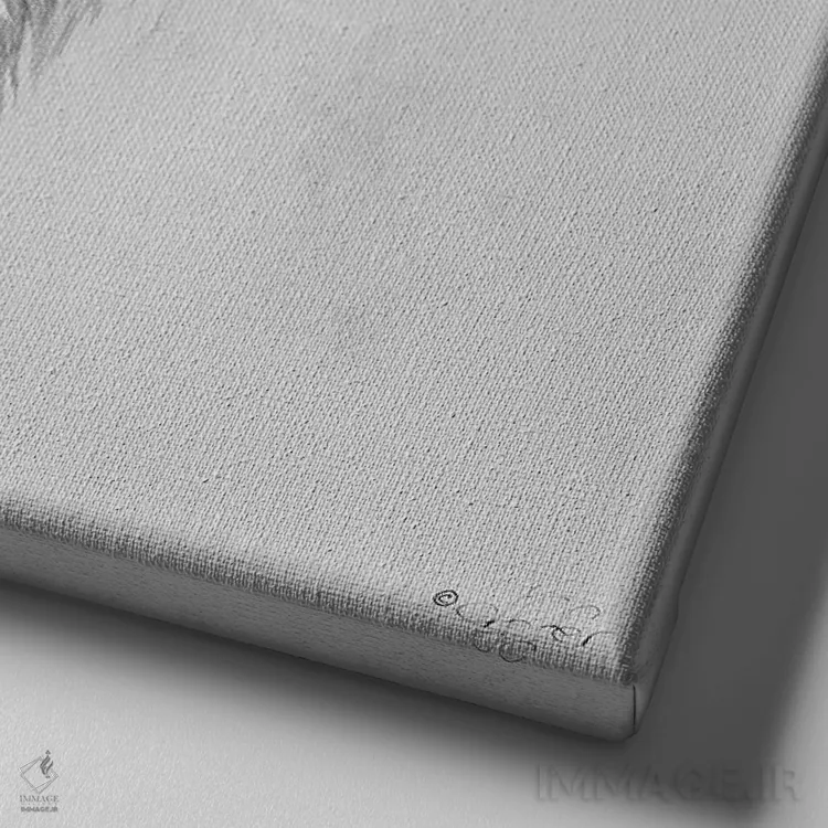 تابلو کوهدشت پشمالو اثر دایان فیفر - نمای نزدیک بافت بوم