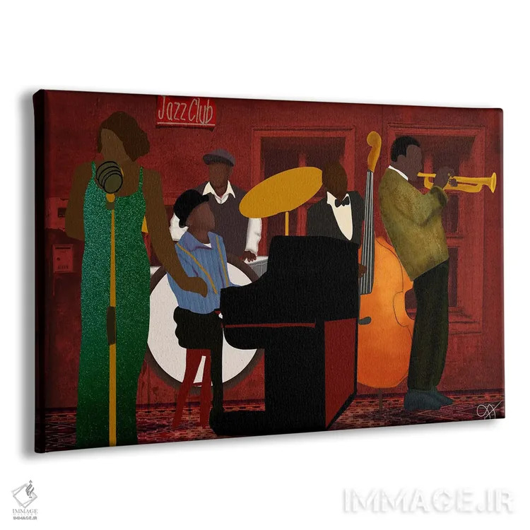 تابلو گروه موسیقی جَز اثر دارلا فرارا - نمای پرسپکتیو محصول