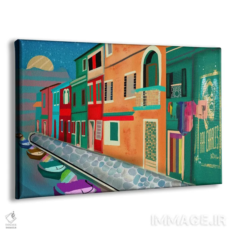 تابلو خیابان ساحلی اثر دارلا فرارا - نمای پرسپکتیو محصول