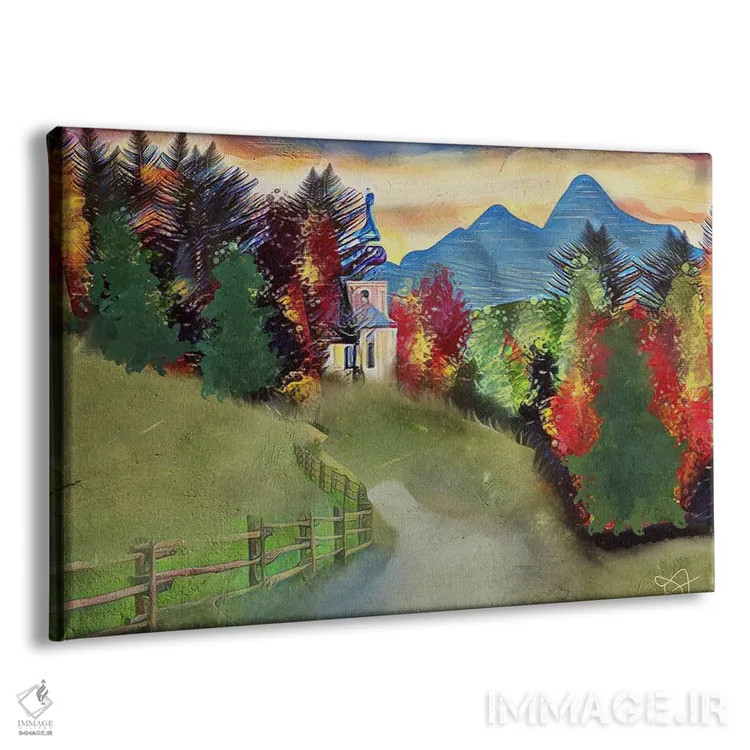 تابلو خانه در جنگل اثر دارلا فرارا - نمای پرسپکتیو محصول