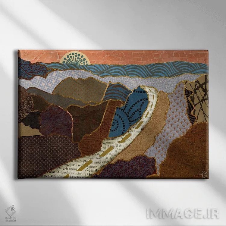 تابلو جاده کوهستانی اثر دارلا فرارا - نمای روبهرو روی دیوار