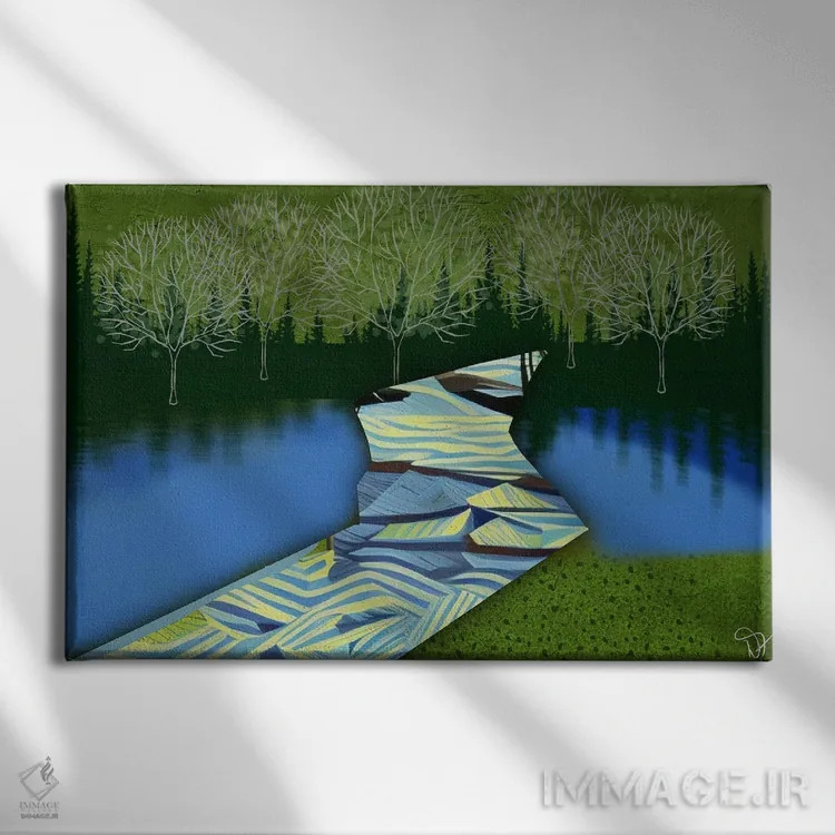 تابلو مسیر اثر دارلا فرارا - نمای روبهرو روی دیوار