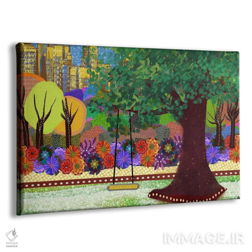 تابلو تاب درختی اثر دارلا فرارا - نمای پرسپکتیو محصول