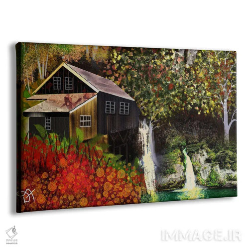 تابلو کلبه در جنگل اثر دارلا فرارا - نمای پرسپکتیو محصول