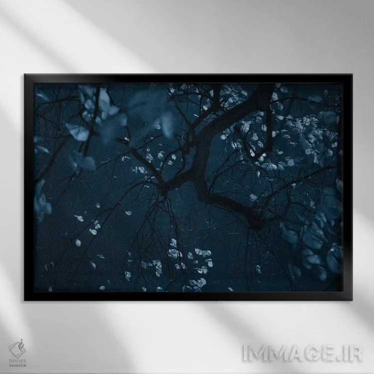 تابلو شب پاییزی اثر دوریت فوگ - نمای قابدار مشکی