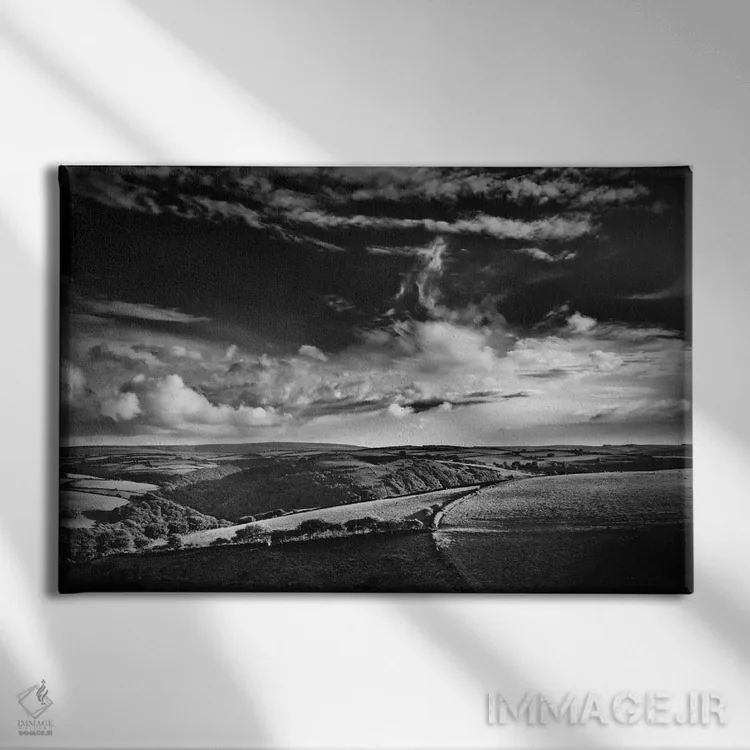 تابلو Southwest Region, England, United Kingdom,چشمانداز بر فراز اکسمور، جنوبغربی انگلستان، بریتانیا اثر دوریت فوگ - نمای روبهرو روی دیوار