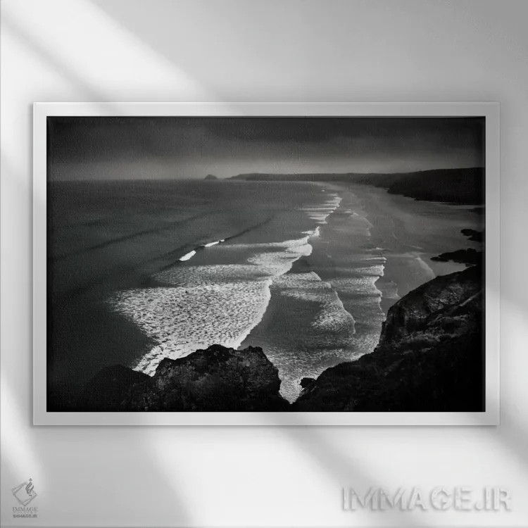 تابلو Cornwall, England, United Kingdom,پرنپورت، کورنوال، انگلستان، بریتانیا اثر دوریت فوگ - نمای قابدار سفید