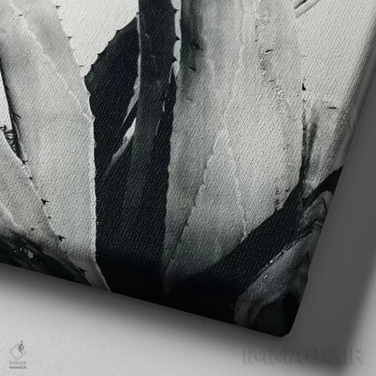 تابلو آگاو (گیاه) اثر دوریت فوگ - نمای نزدیک بافت بوم