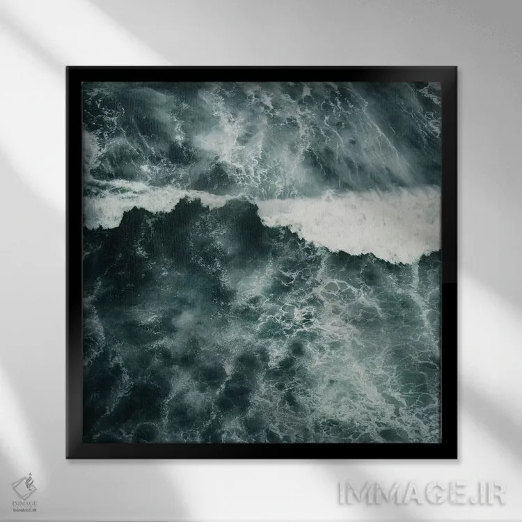 تابلو آکوا دو (لعاب یا آب) اثر دوریت فوگ - نمای قابدار مشکی