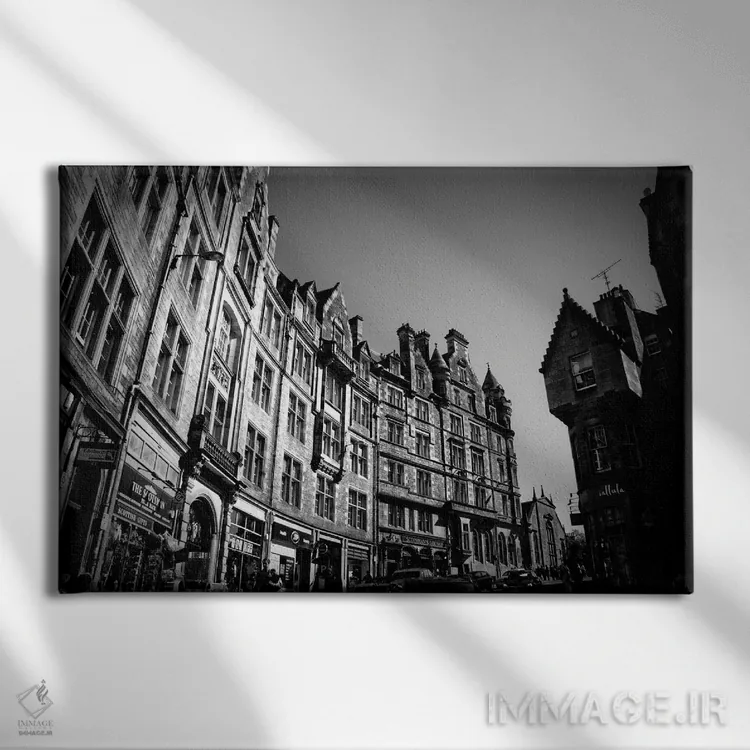 تابلو Edinburgh,خیابان کاکبرن، اباوربرو اثر دوریت فوگ - نمای روبهرو روی دیوار
