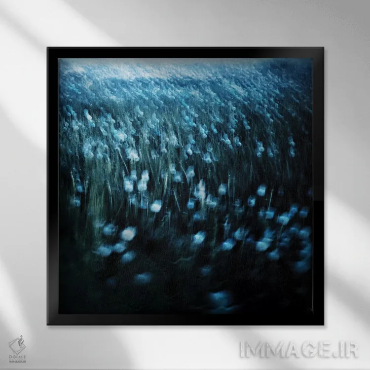 تابلو چمنزار قاصدک اثر دوریت فوگ - نمای قابدار مشکی