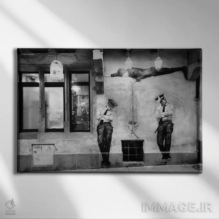 تابلو Police,پلیس، پلیس اثر دوریت فوگ - نمای روبهرو روی دیوار