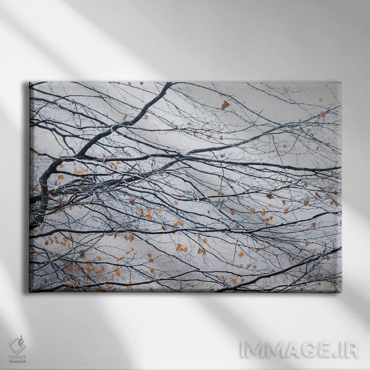 تابلو برگهای رقصان اثر دوریت فوگ - نمای روبهرو روی دیوار
