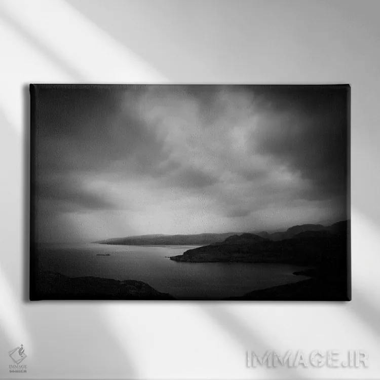 تابلو کنار دریاچه (محلی) اثر دوریت فوگ - نمای روبهرو روی دیوار