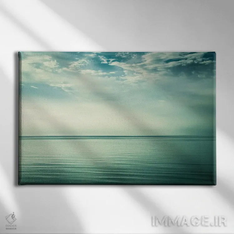 تابلو دریا و آسمان اثر دوریت فوگ - نمای روبهرو روی دیوار