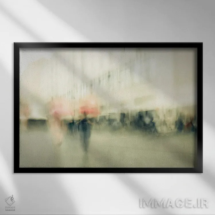 تابلو شنبه در شهر اثر دوریت فوگ - نمای قابدار مشکی