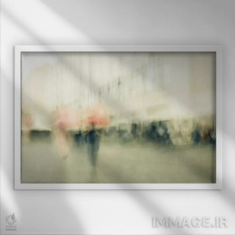 تابلو شنبه در شهر اثر دوریت فوگ - نمای قابدار سفید