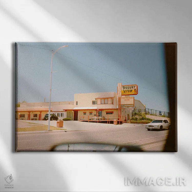 تابلو منظرهٔ کویر اثر دنیل گارسیا - نمای روبهرو روی دیوار