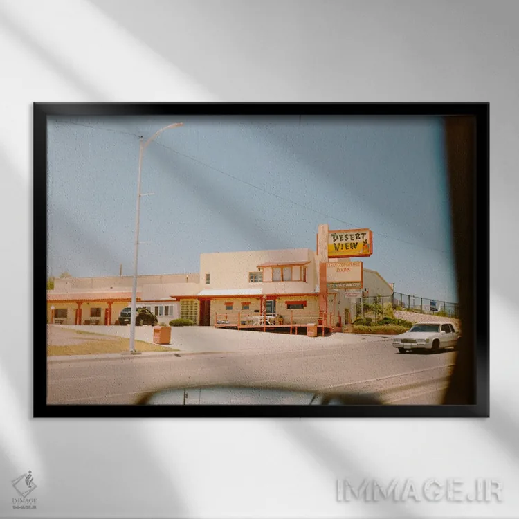 تابلو منظرهٔ کویر اثر دنیل گارسیا - نمای قابدار مشکی