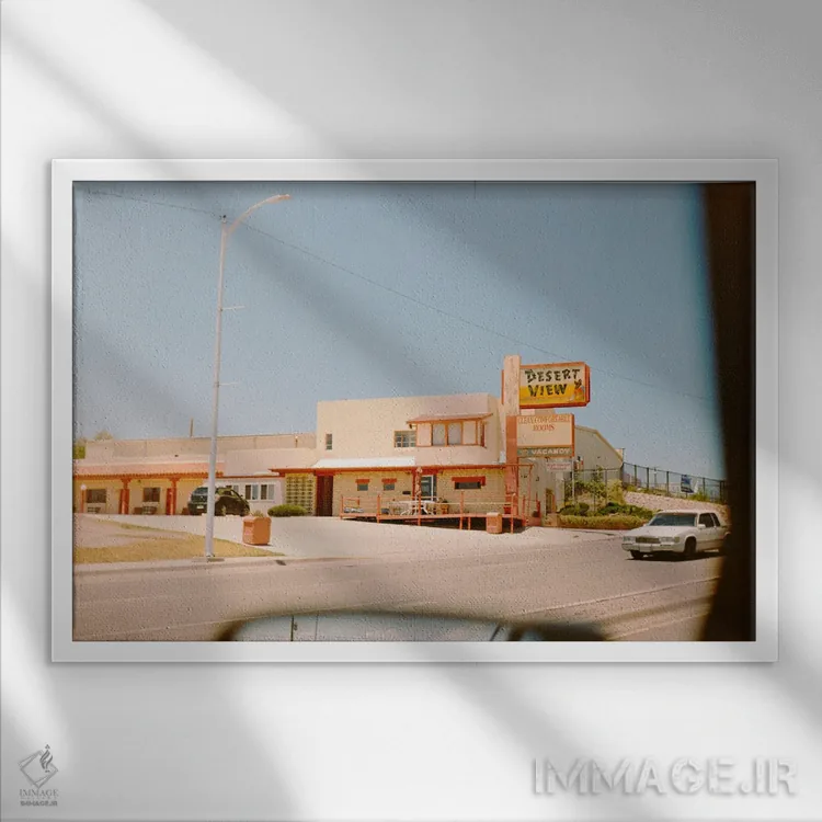 تابلو منظرهٔ کویر اثر دنیل گارسیا - نمای قابدار سفید