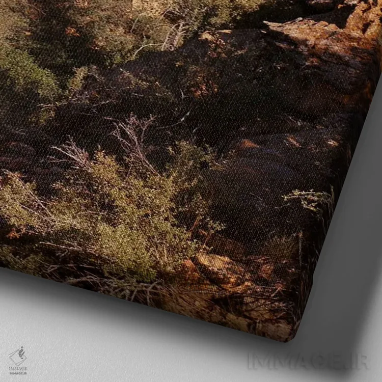 تابلو خانههای باستانی اثر دنیل گارسیا - نمای نزدیک بافت بوم