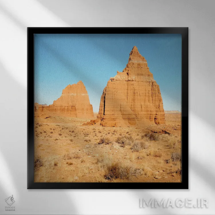 تابلو خورشید و ماه (اسپانیایی) اثر دنیل گارسیا - نمای قابدار مشکی