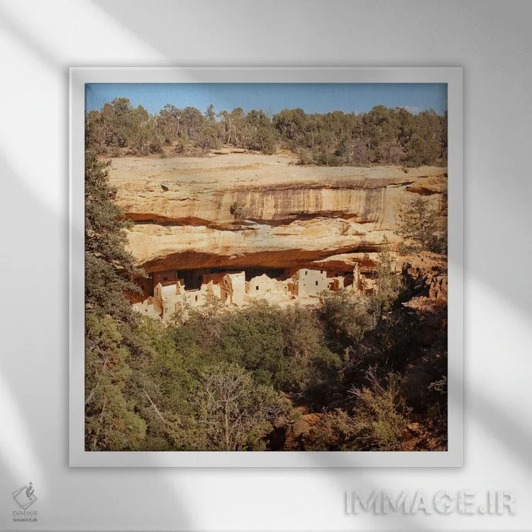 تابلو خانههای باستانی اثر دنیل گارسیا - نمای قابدار سفید