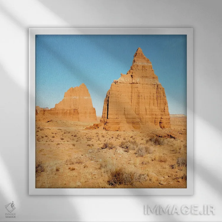 تابلو خورشید و ماه (اسپانیایی) اثر دنیل گارسیا - نمای قابدار سفید