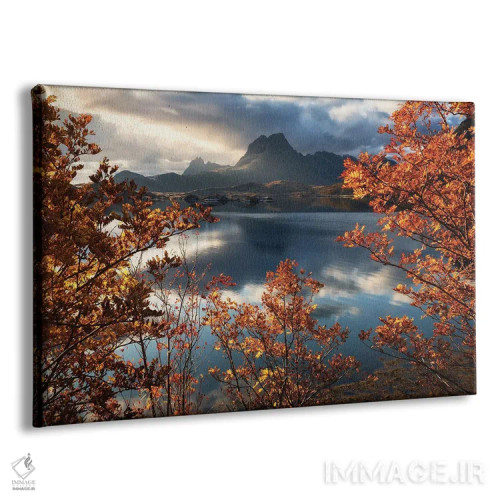 تابلو صبح پاییزی در جزایر لوفوتن اثر دنیل گاستاگر - نمای پرسپکتیو محصول