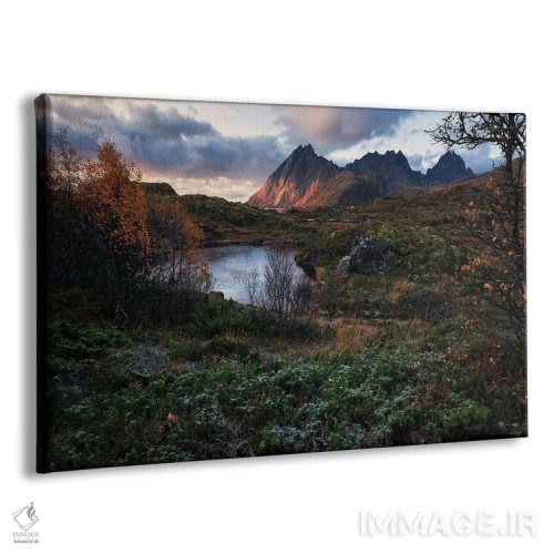 تابلو طلوع پاییزی در جزایر لوفوتن اثر دنیل گاستاگر - نمای پرسپکتیو محصول