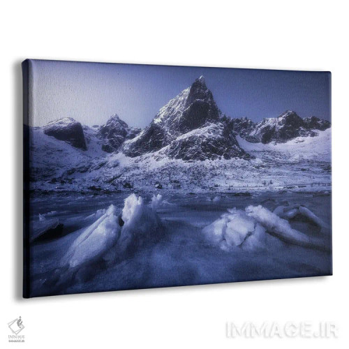 تابلو ساعت آبی یخزده در جزایر لوفوتن اثر دنیل گاستاگر - نمای پرسپکتیو محصول