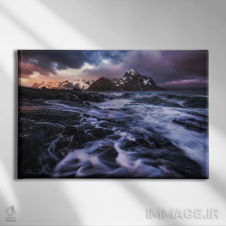 تابلو ساحل رمزآلود لوفوتن اثر دنیل گاستاگر - نمای روبهرو روی دیوار