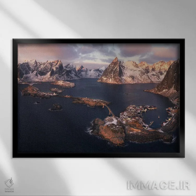 تابلو پانورامای هامنوی از بالا اثر دنیل گاستاگر - نمای قابدار مشکی