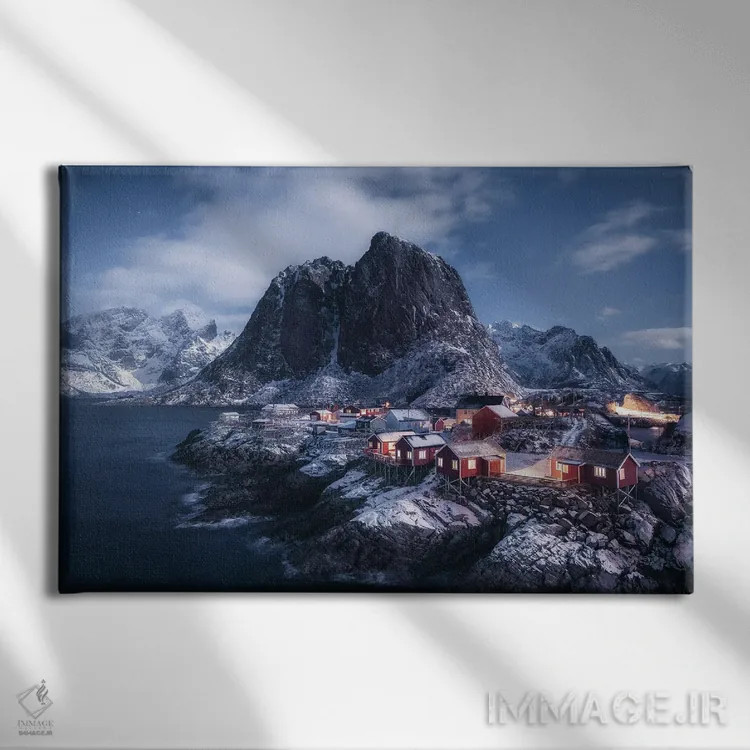 تابلو مهتاب در هامنوی (نروژ) اثر دنیل گاستاگر - نمای روبهرو روی دیوار