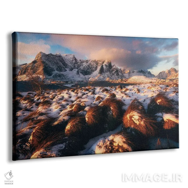 تابلو صبح زمستانی طلایی در ساکریسوی (لوفوتن) اثر دنیل گاستاگر - نمای پرسپکتیو محصول