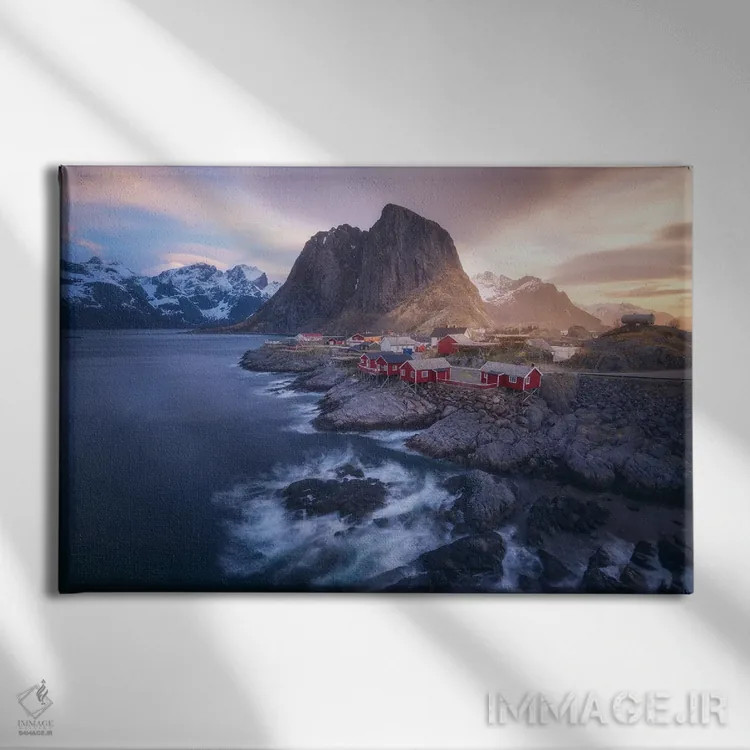 تابلو طلوع توفانی در هامنوی اثر دنیل گاستاگر - نمای روبهرو روی دیوار