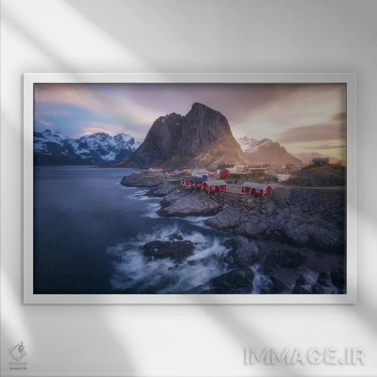 تابلو طلوع توفانی در هامنوی اثر دنیل گاستاگر - نمای قابدار سفید