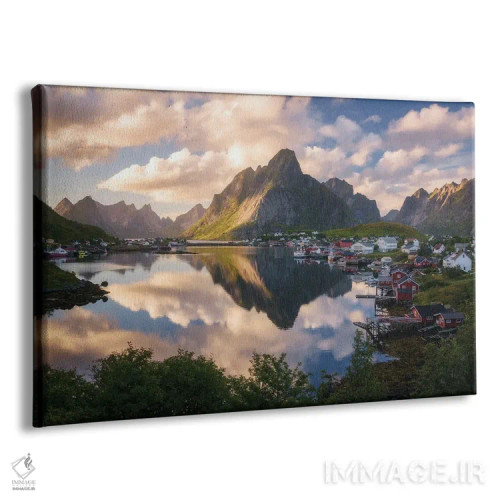 تابلو یک عصر تابستانی طلایی و آرام در رین اثر دنیل گاستاگر - نمای پرسپکتیو محصول