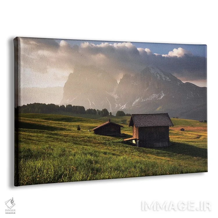 تابلو صبح بهاری طلایی در آلپه دی سوییسی (دولومیت، ایتالیا) اثر دنیل گاستاگر - نمای پرسپکتیو محصول