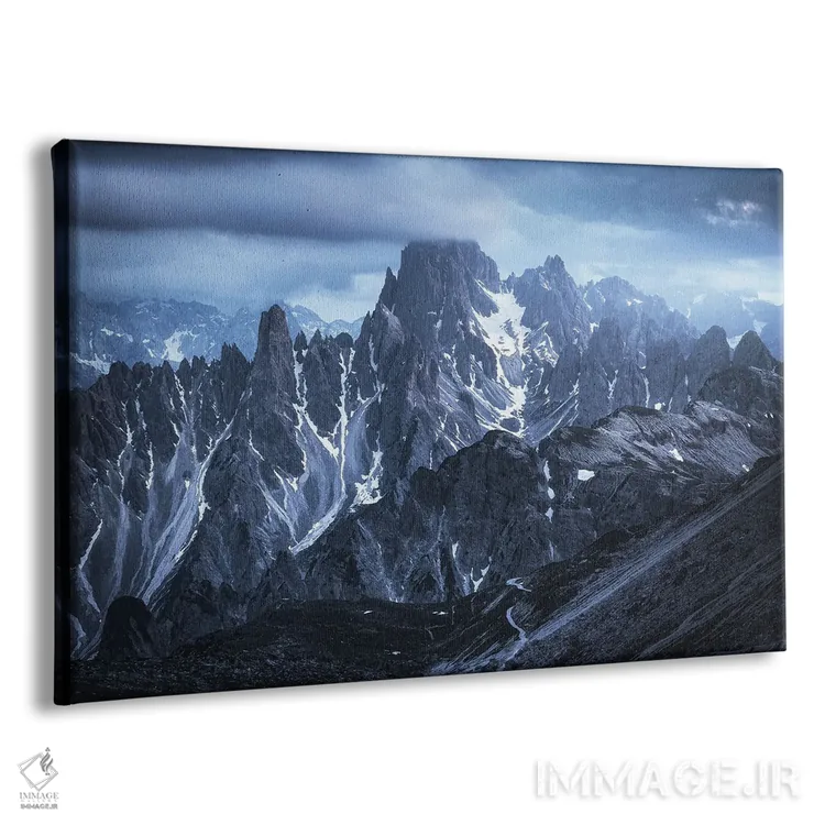 تابلو ساعت آبی در کاباوری دی میزورینا (دولومیت) اثر دنیل گاستاگر - نمای پرسپکتیو محصول