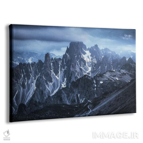 تابلو ساعت آبی در کاباوری دی میزورینا (دولومیت) اثر دنیل گاستاگر - نمای پرسپکتیو محصول
